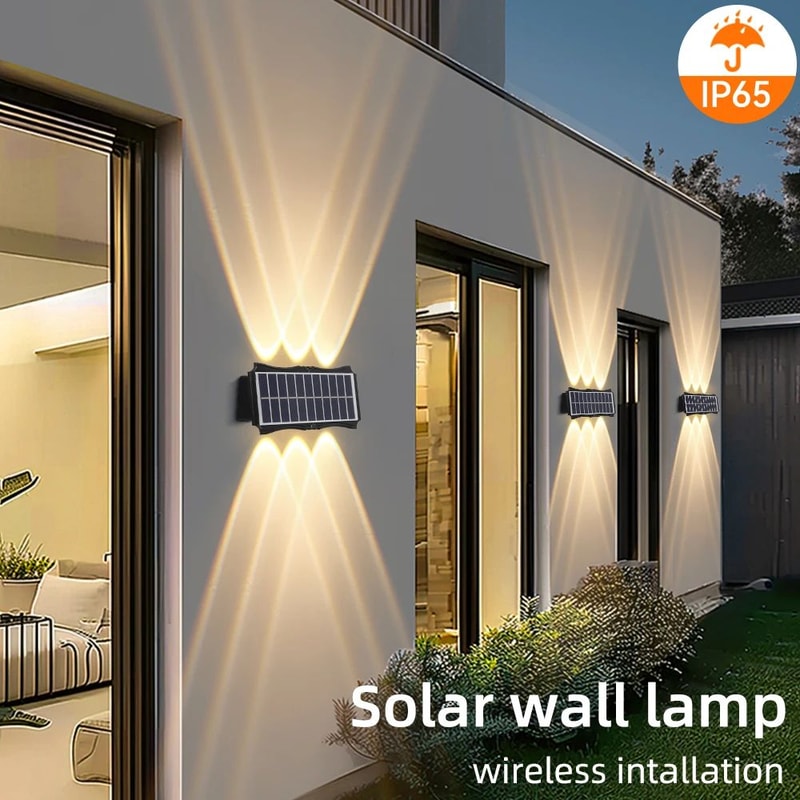 SolarGlow Waterproof Up And Down LED Outdoor Wall Light 2
