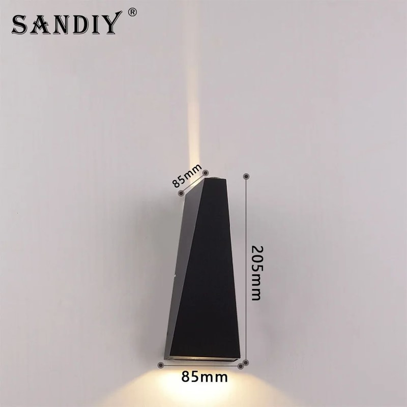 SANDIY IP65 Outdoor LED Wall Lamp Up Down Exterior Light 11