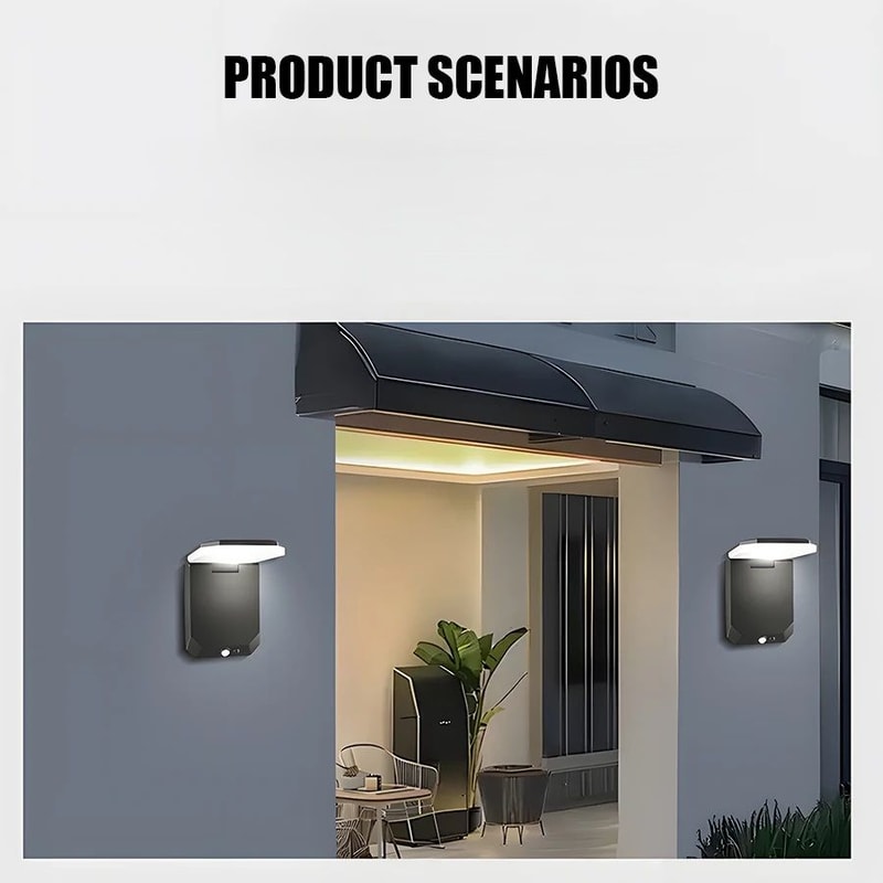 FlexBright Solar Motion Sensor Wall Light IP65 Waterproof Folding LED 2