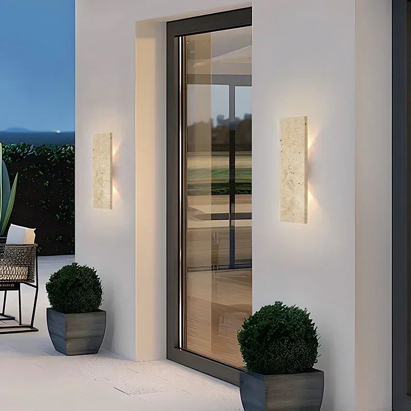 StoneGlow 18W Natural Stone Outdoor Waterproof LED Wall Lamp 0