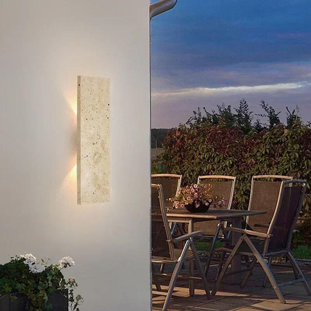 StoneGlow 18W Natural Stone Outdoor Waterproof LED Wall Lamp 2