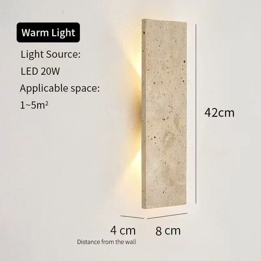 StoneGlow 18W Natural Stone Outdoor Waterproof LED Wall Lamp 5