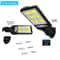 PowerGlow LED Outdoor Solar Lights With Motion Sensor 3072108 COB 5