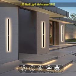 smartguard led outdoor motion sensor wall light ip65 waterproof garden & porch lamp