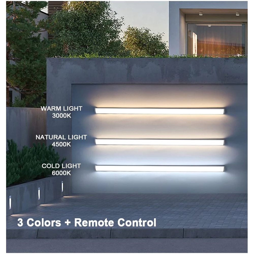 LumaLine Modern Outdoor LED Wall Light IP65 Waterproof Long Strip Sconce 5