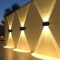 solarglow outdoor led solar wall light – waterproof garden & courtyard lighting