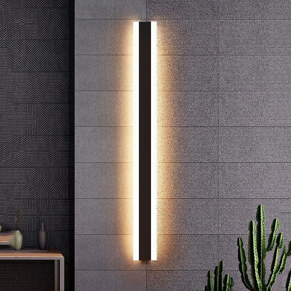 LumiLine IP65 Long Strip LED Outdoor Wall Light Modern Waterproof Aluminum Sconce 4