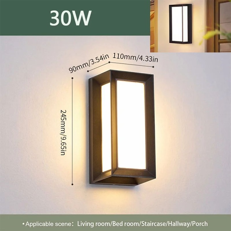 Premium LED Outdoor Wall Light With Motion Sensor Waterproof Porch Garden Lighting 7