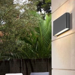 lumiedge waterproof led wall sconce – modern aluminum indoor & outdoor wall light (6w/12w/20w)