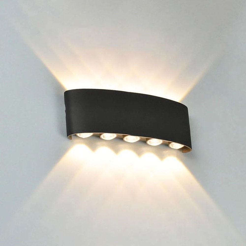 Aurevo Up Down LED Wall Lamp Modern Waterproof Outdoor Indoor Wall Light 4W6W8W10W 1