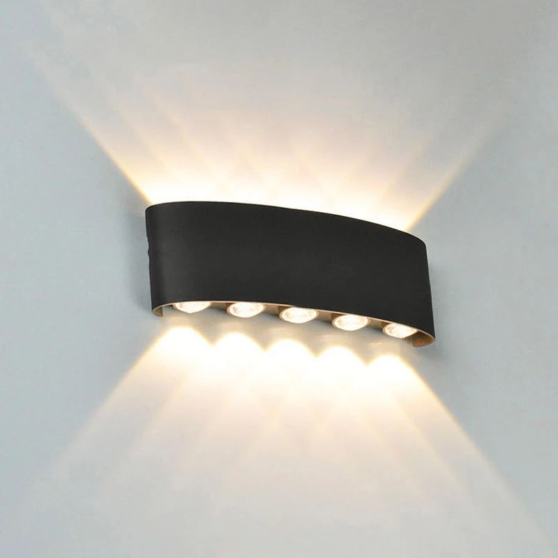 Aurevo Up Down LED Wall Lamp Modern Waterproof Outdoor Indoor Wall Light 4W6W8W10W 1