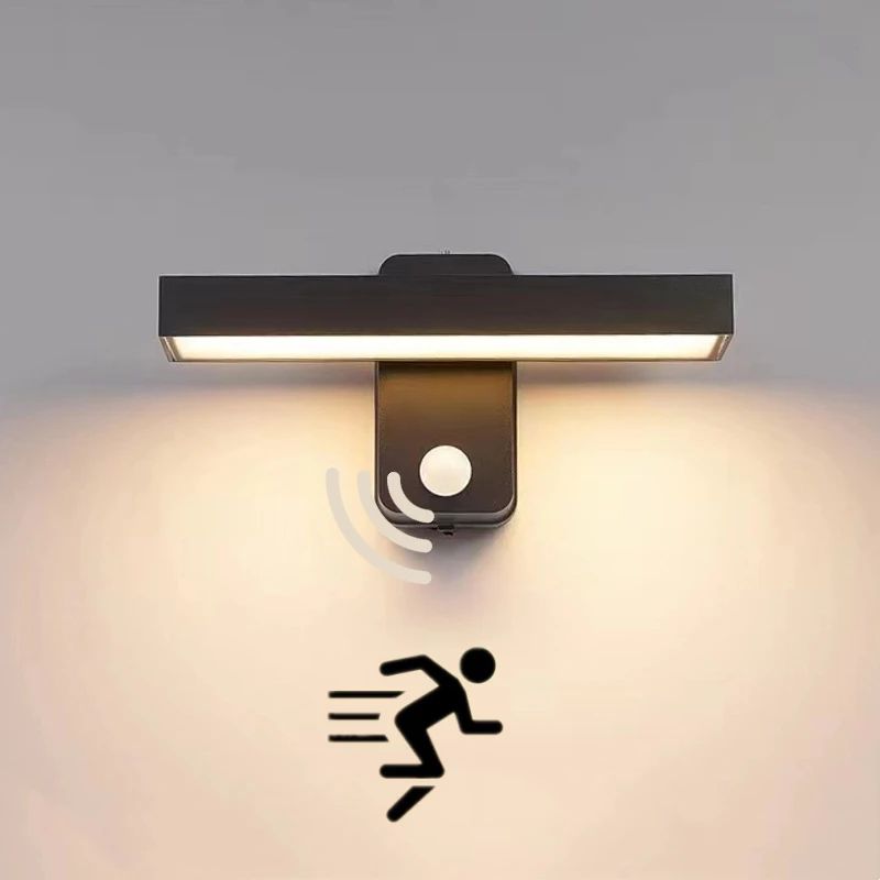 LumiGuard Rotatable PIR Motion Sensor Wall Light IP65 Waterproof Outdoor Sconce 304050cm 0