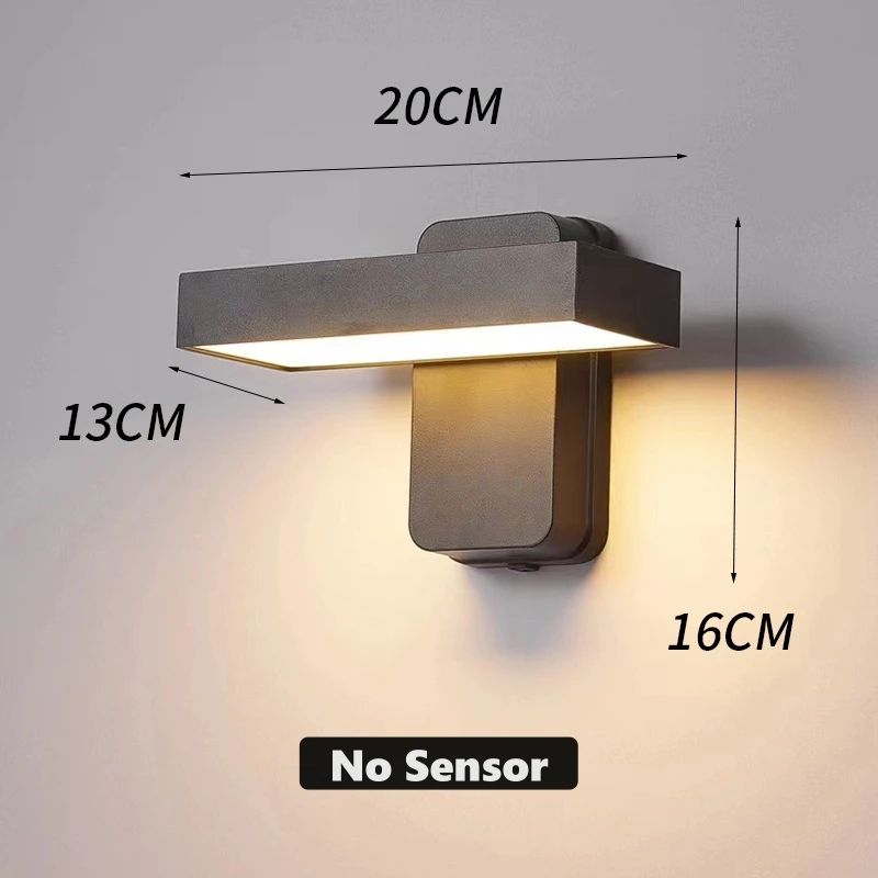 LumiGuard Rotatable PIR Motion Sensor Wall Light IP65 Waterproof Outdoor Sconce 304050cm 6