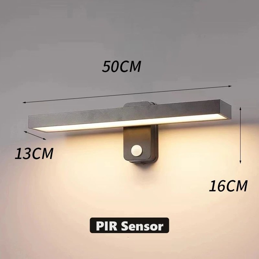 LumiGuard Rotatable PIR Motion Sensor Wall Light IP65 Waterproof Outdoor Sconce 304050cm 13