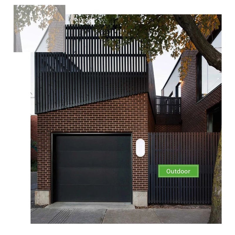 AquaGlow Modern LED Moistureproof Wall Lamp Oval Bathroom Outdoor Surface Light 16W20W 8