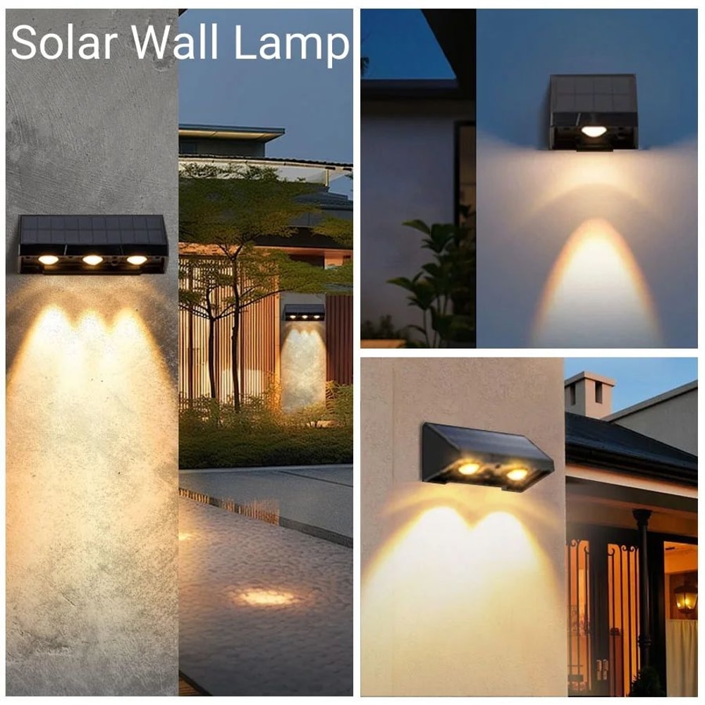 SunGlow IP54 Solar Wall Light Automatic Outdoor LED Garden Balcony Lamp 0