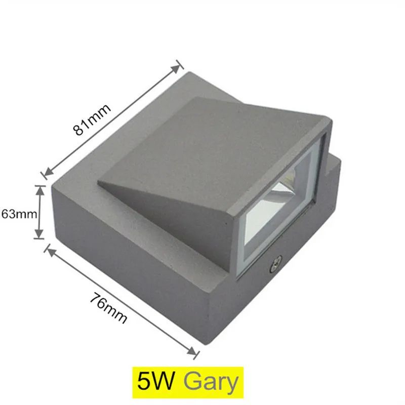 AeroLux IP65 Aluminium LED Outdoor Wall Light Waterproof Garden Balcony Sconce AC110V220V 1