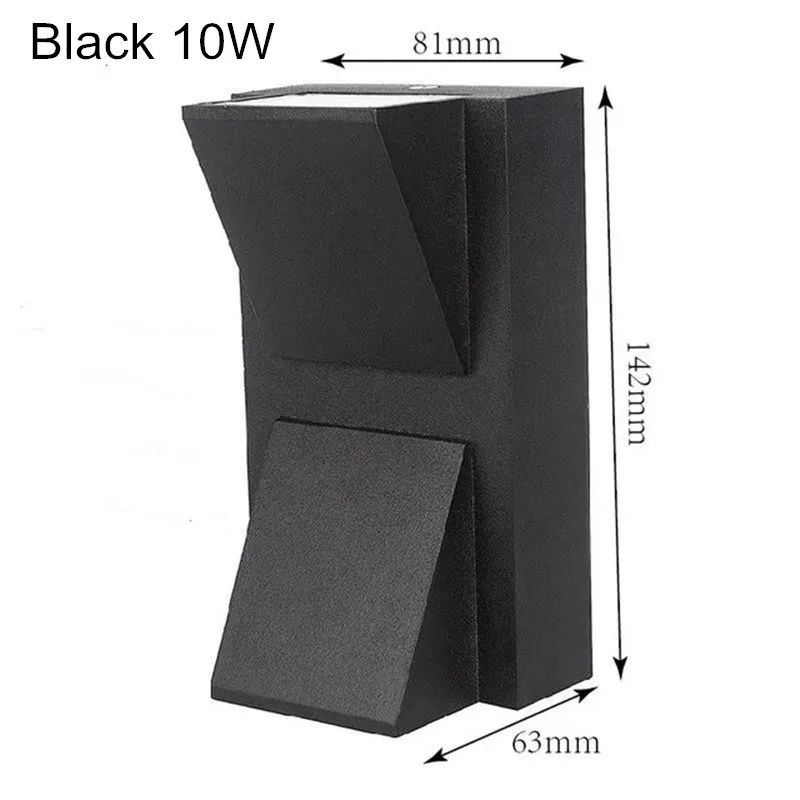 AeroLux IP65 Aluminium LED Outdoor Wall Light Waterproof Garden Balcony Sconce AC110V220V 3