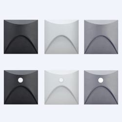 solar motion sensor stair light – waterproof outdoor wall sconce for garden, fence & balcony