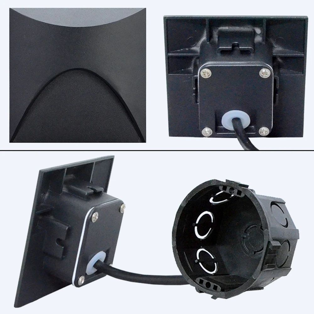 Solar Motion Sensor Stair Light Waterproof Outdoor Wall Sconce For Garden Fence Balcony 2