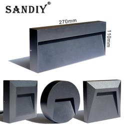 universal waterproof outdoor led surface mounted wall light – 12v 220v garage & entrance lamp