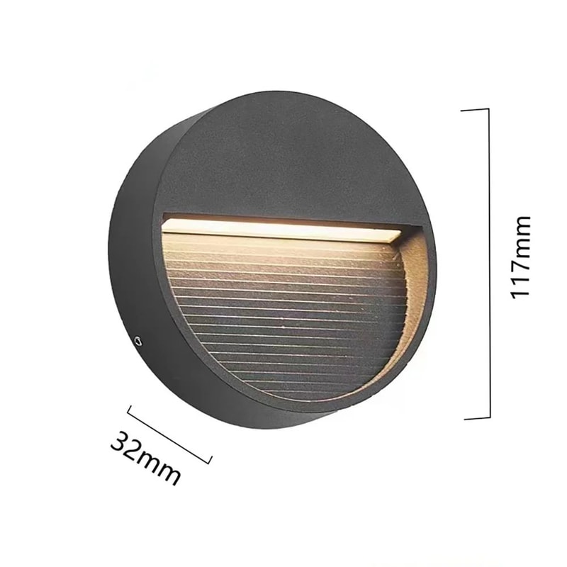 Universal Waterproof Outdoor LED Surface Mounted Wall Light 12V 220V Garage Entrance Lamp 6