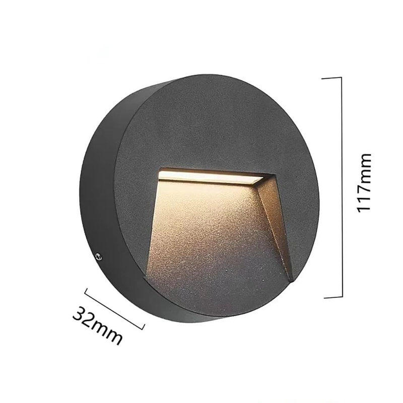 Universal Waterproof Outdoor LED Surface Mounted Wall Light 12V 220V Garage Entrance Lamp 8