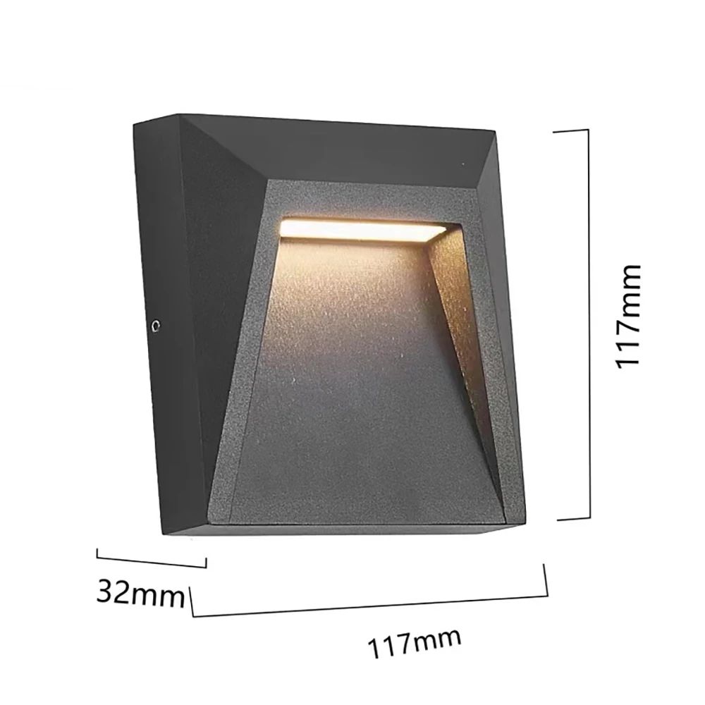 Universal Waterproof Outdoor LED Surface Mounted Wall Light 12V 220V Garage Entrance Lamp 9