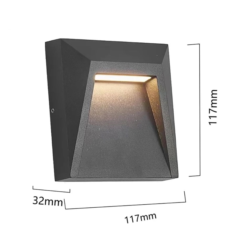 Universal Waterproof Outdoor LED Surface Mounted Wall Light 12V 220V Garage Entrance Lamp 9