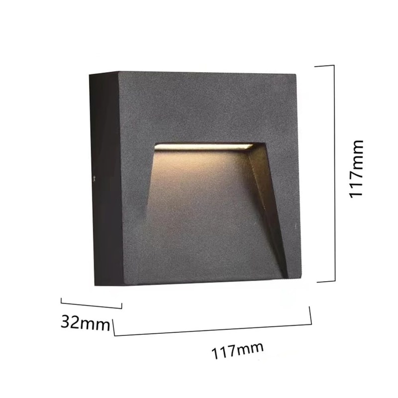 Universal Waterproof Outdoor LED Surface Mounted Wall Light 12V 220V Garage Entrance Lamp 12