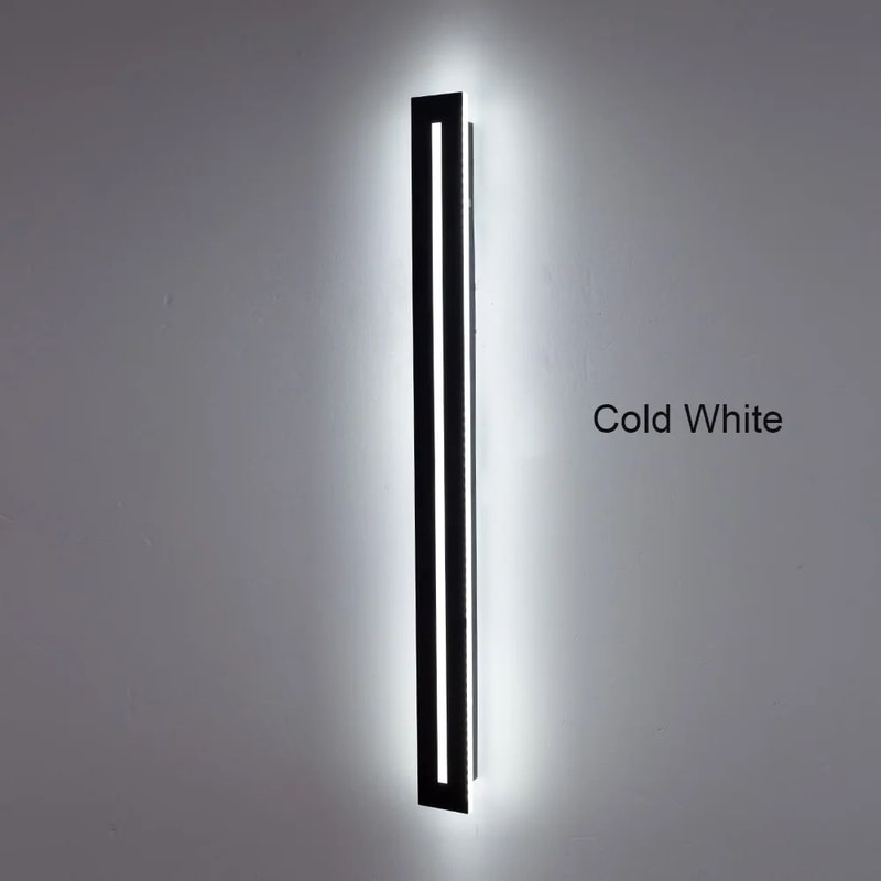 IP65 Waterproof Long LED Wall Sconce Modern Outdoor Garden Light AC85265V 5