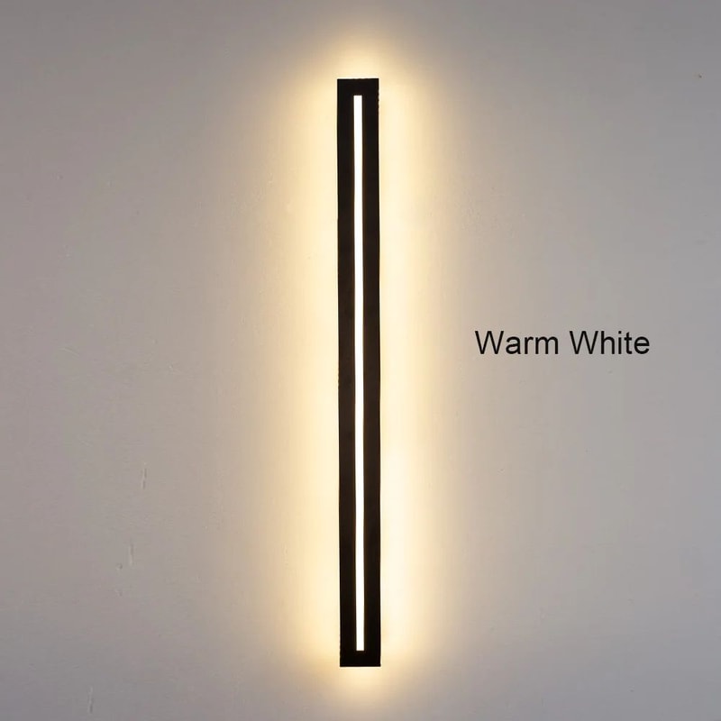 IP65 Waterproof Long LED Wall Sconce Modern Outdoor Garden Light AC85265V 6