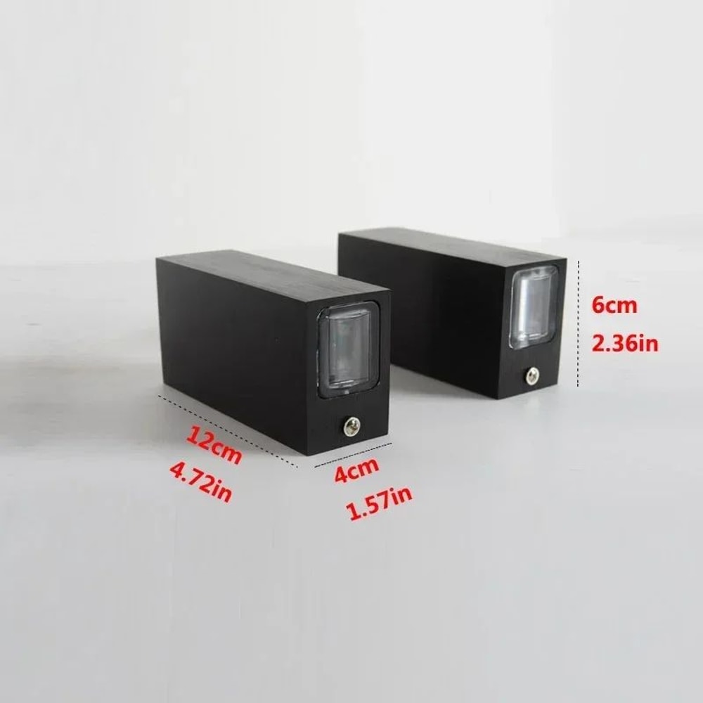 Silver Aluminum 6W Up And Down LED Wall Sconce IP65 Waterproof Outdoor Porch Light 4