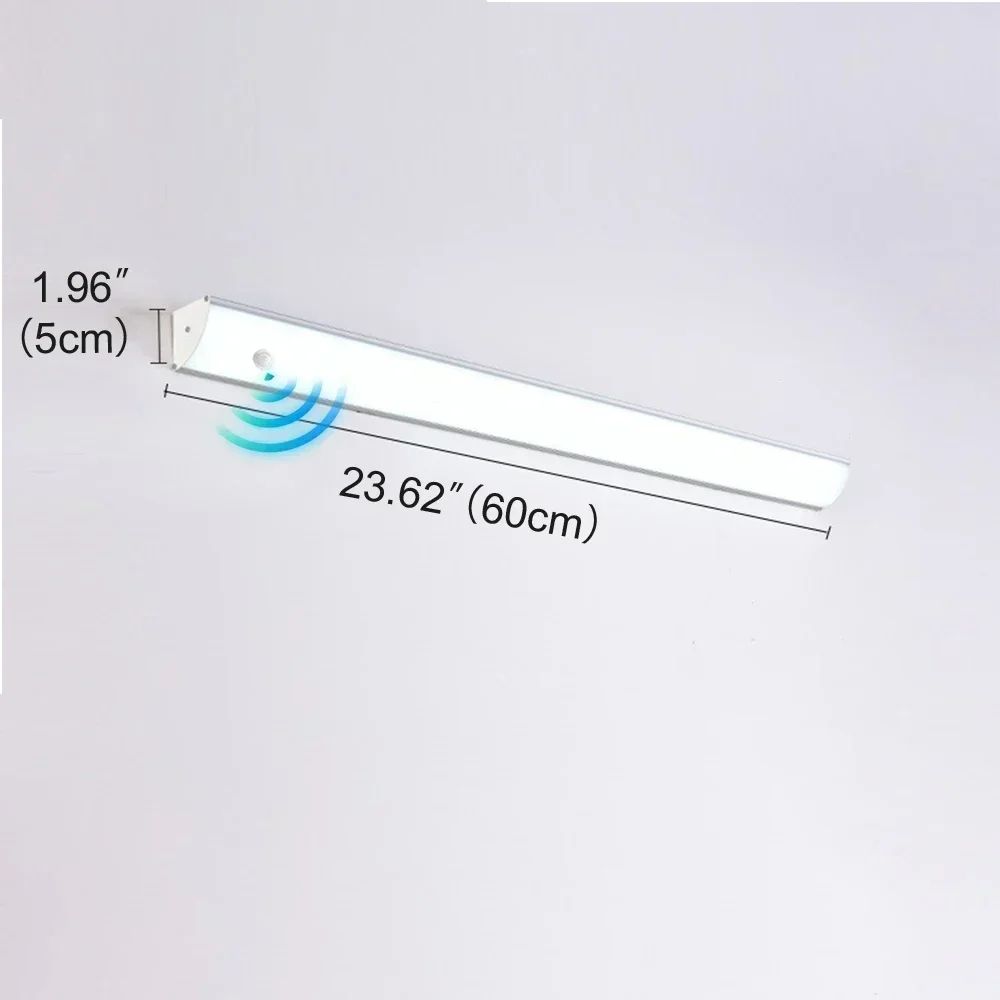 Minimalist Long Strip Outdoor Wall Light With Motion Sensor Waterproof LED Garden Sconce 12