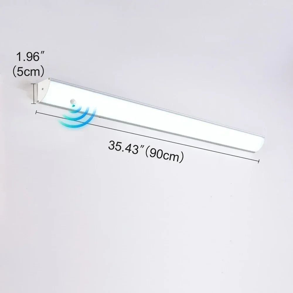 Minimalist Long Strip Outdoor Wall Light With Motion Sensor Waterproof LED Garden Sconce 14
