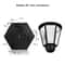 Retro Hexagonal Solar Wall Light IP65 Waterproof Outdoor Fence Garden Lamp 3