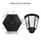 Retro Hexagonal Solar Wall Light IP65 Waterproof Outdoor Fence Garden Lamp 3