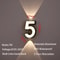 Modern 7W LED House Number Wall Lamp IP65 Waterproof Aluminum Outdoor Light AC85265V 11