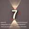 Modern 7W LED House Number Wall Lamp IP65 Waterproof Aluminum Outdoor Light AC85265V 13