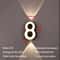 Modern 7W LED House Number Wall Lamp IP65 Waterproof Aluminum Outdoor Light AC85265V 14