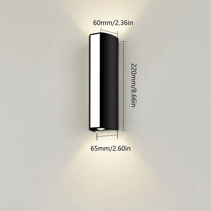 Modern 10W Waterproof LED Wall Lamp Indoor Outdoor AC85265V Sconce 1