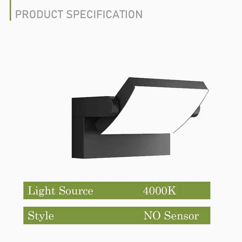 Modern IP65 Motion Sensor Outdoor Wall Lamp Waterproof LED Porch Balcony Light 5