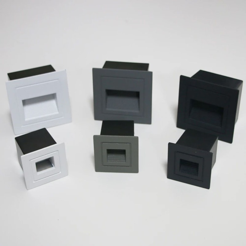 Modern Recessed LED Stair Pathway Wall Light Waterproof Aluminum Outdoor Footlight 0