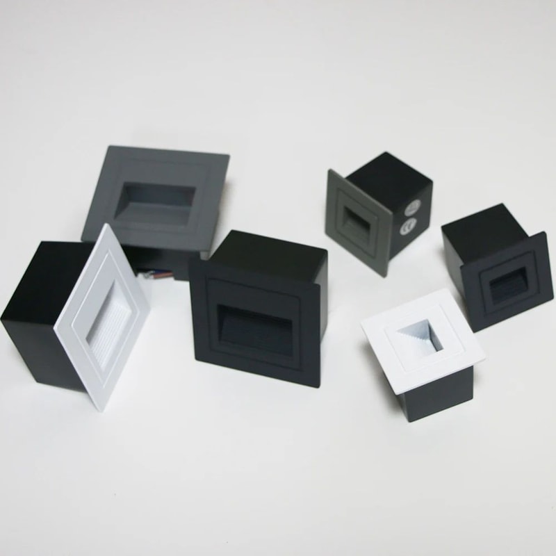 Modern Recessed LED Stair Pathway Wall Light Waterproof Aluminum Outdoor Footlight 2