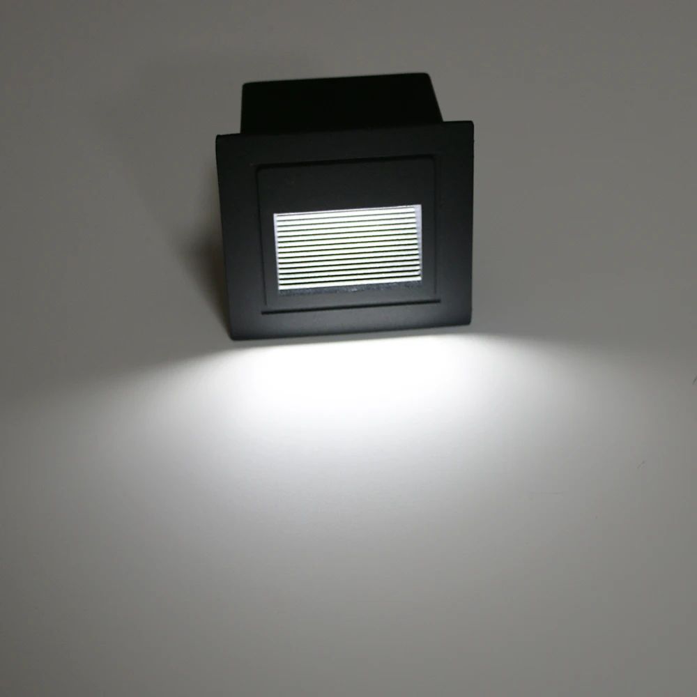 Modern Recessed LED Stair Pathway Wall Light Waterproof Aluminum Outdoor Footlight 6
