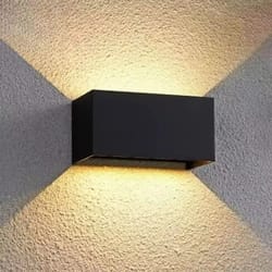 aeroglow ip65 aluminum led wall light – modern outdoor & indoor up down lamp