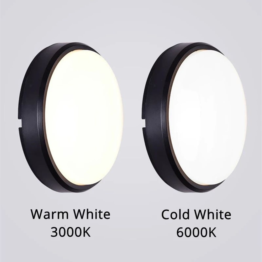 AquaGlow 1620W Waterproof LED Ceiling Light Round Oval Outdoor Surface Mount 2