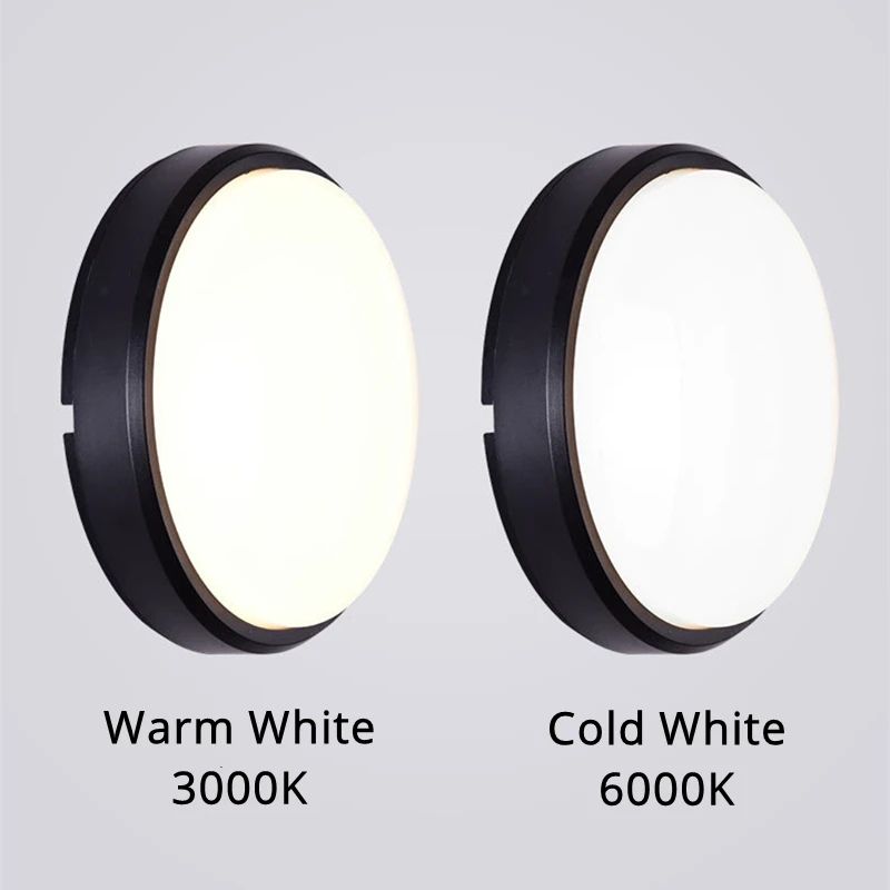 AquaGlow 1620W Waterproof LED Ceiling Light Round Oval Outdoor Surface Mount 2