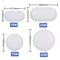 AquaGlow 1620W Waterproof LED Ceiling Light Round Oval Outdoor Surface Mount 3