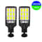 SolarShield IP65 Motion Sensor Solar Garden Lights 3 Mode Outdoor LED Wall Lamp Set 4